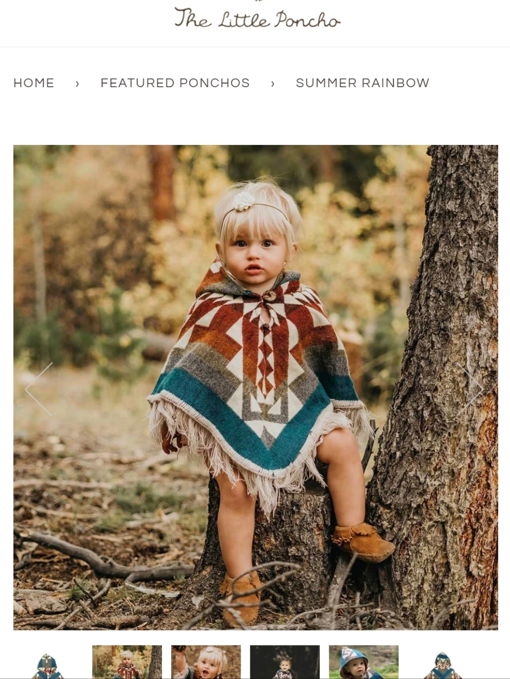 The Little Poncho - Summer Rainbow